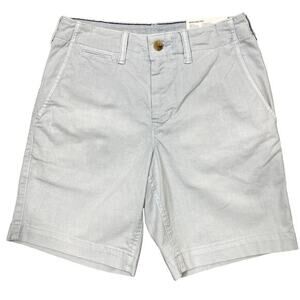 American Eagle Chino Shorts Sz 26" Classic‎ 8" Inseam Light Blue Preppy NEW!